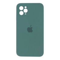 Чехол Silicone Case Full Camera Square для iPhone 11 Pro Max Pine green